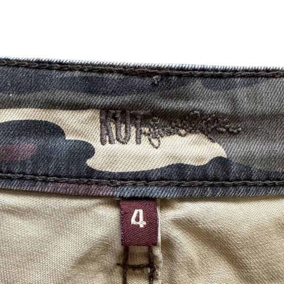 Kut from the Kloth Jeans Camo Moto Pants Womens 4 Mia Toothpick Ankle Skinny - Picture 7 of 16